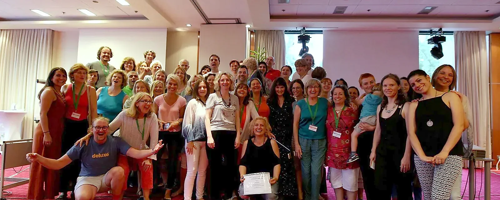 Participants gathered at an introductory Somatic Experiencing workshop in Zagreb